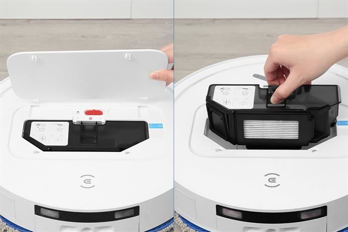 Robot hút bụi lau nhà Ecovacs Deebot T50 Pro Omni - Trắng/Đen